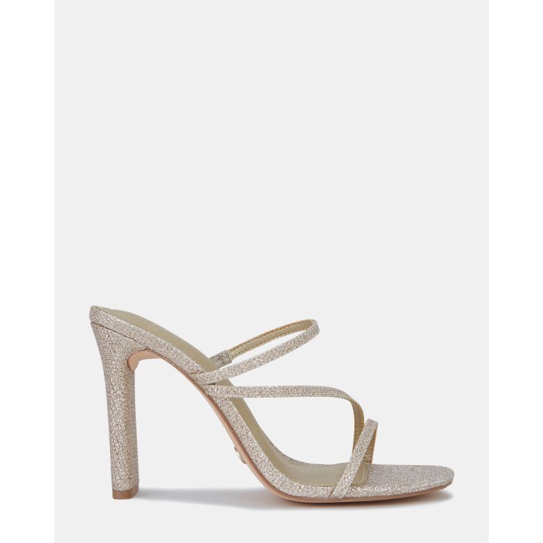 LATISHA / GOLD |Buy Women's HEELS Online in Metallic | Novo Shoes