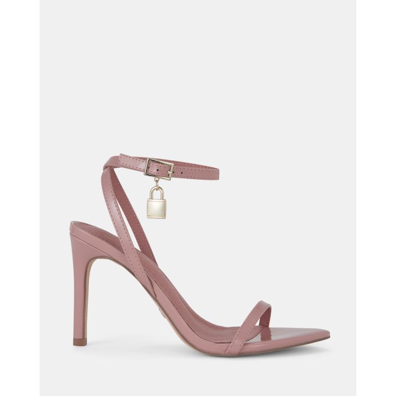 LIBBIE HEELS In NUDE PATENT | Buy Women's HEELS Online | Novo Shoes