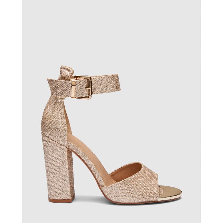 PAPI / GOLD |Buy Women's HEELS Online in Metallic | Novo Shoes