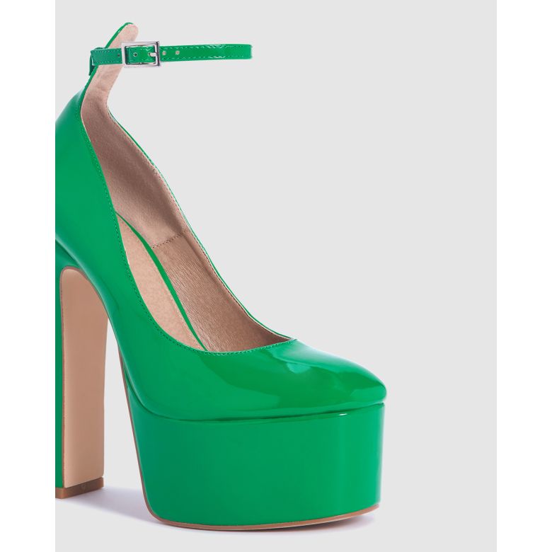 Novo Zippedy Patent Heels (Orange)