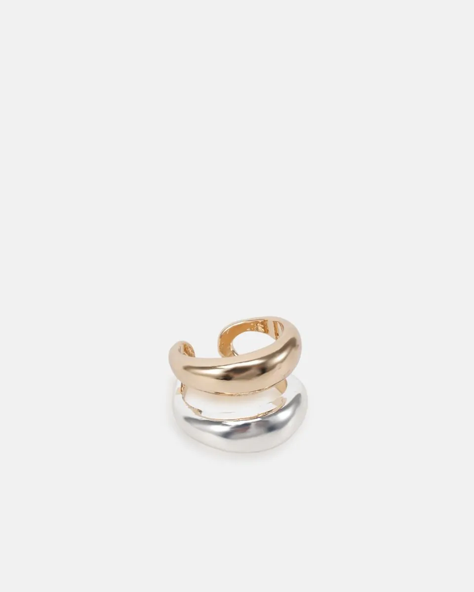 RING - DIA / SILVER/GOLD