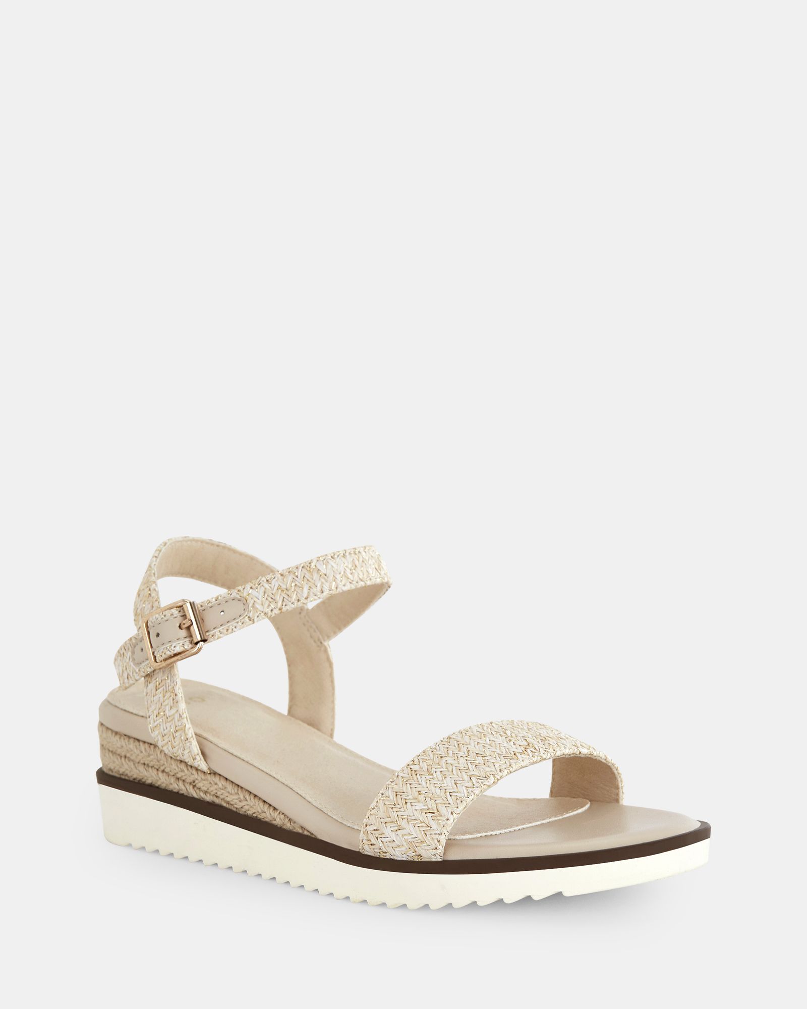 BARLETTA METALLIC RAFFIA Wedge Sandals Buy Women's SANDALS Online