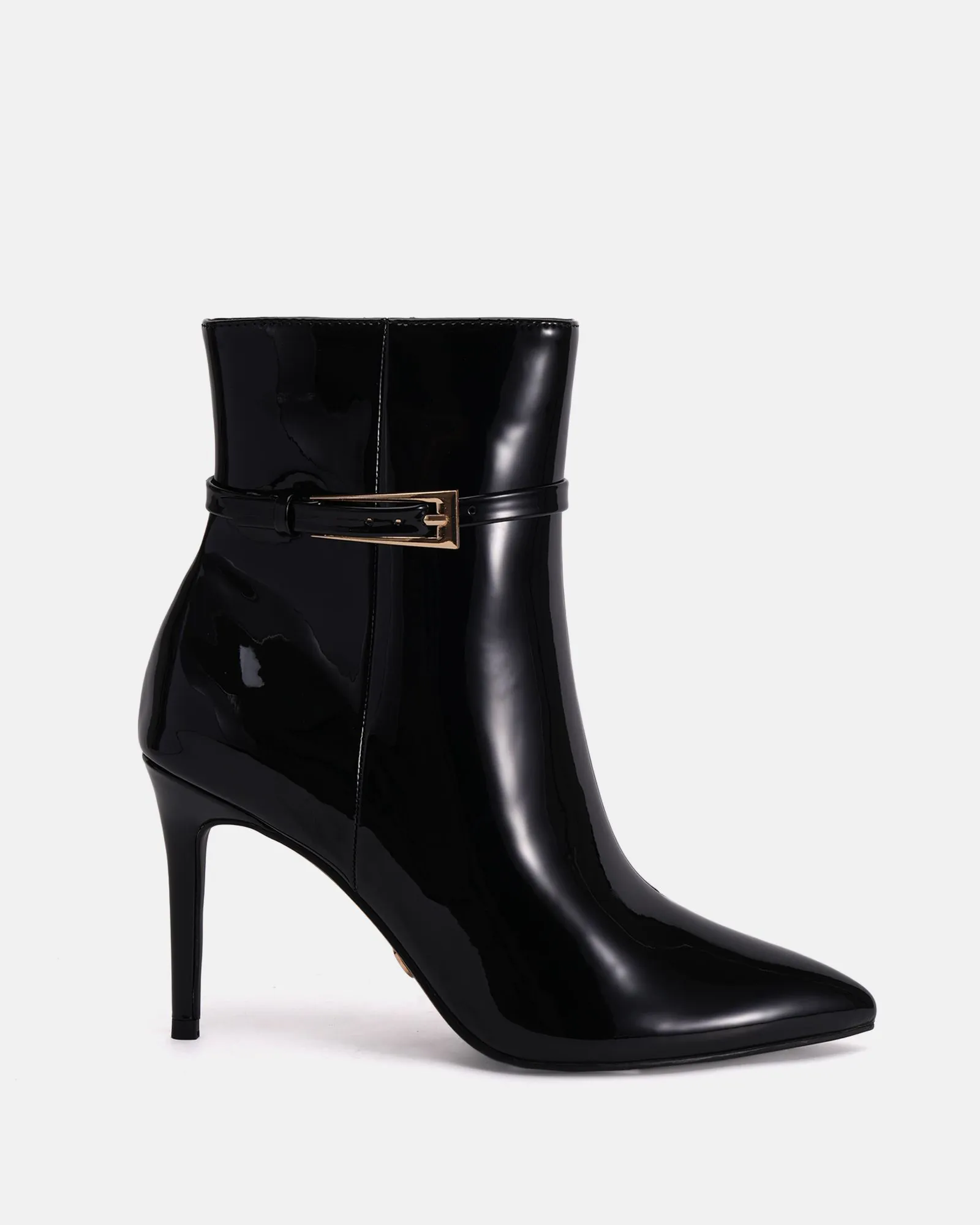 DIONNE Black Patent Ankle Boots Buy Women's Womens Boots Online