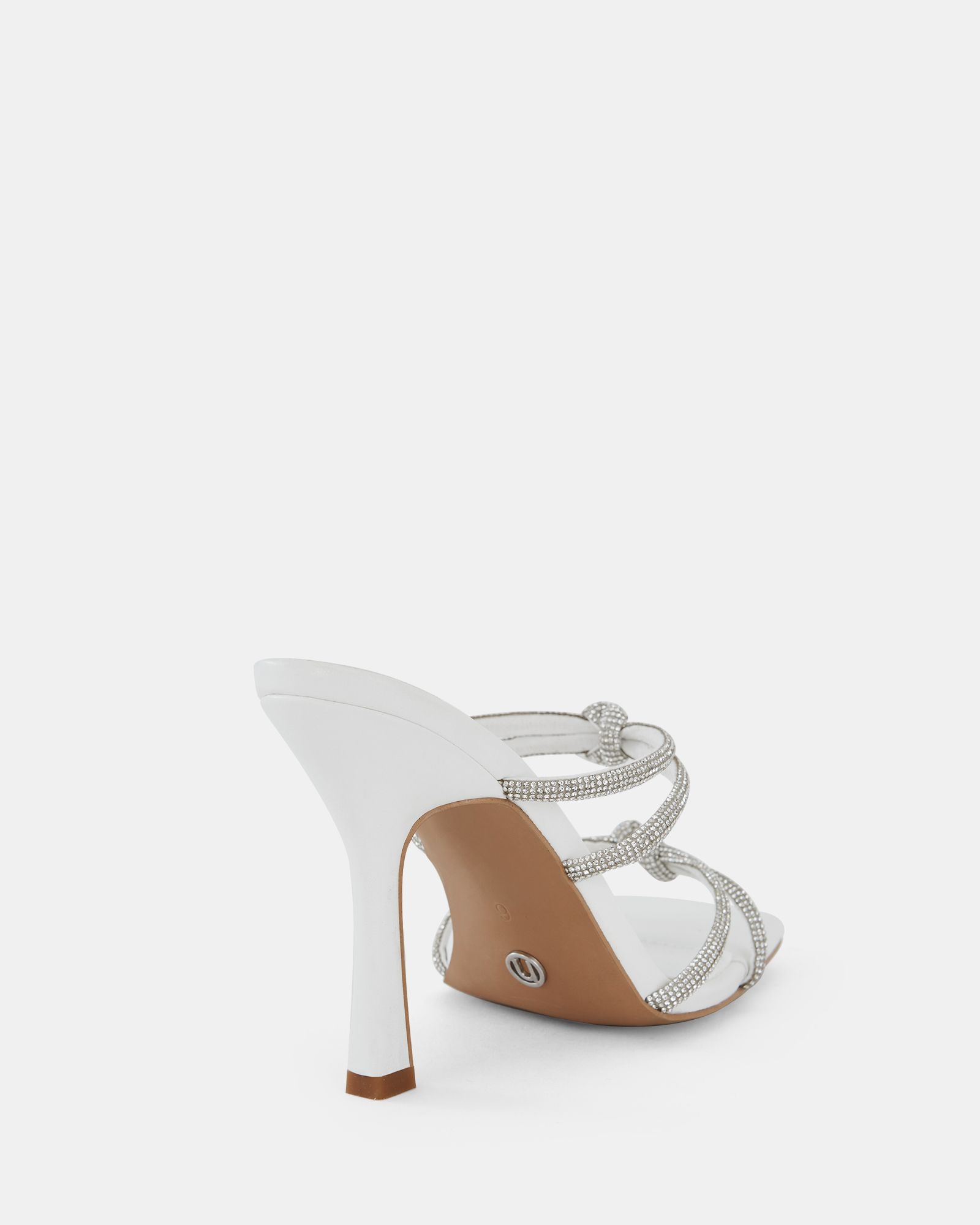 Novo Verne White Vegan Heels (Multi)