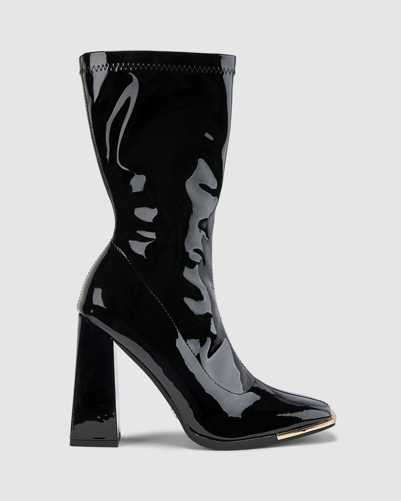 painted leather boots
