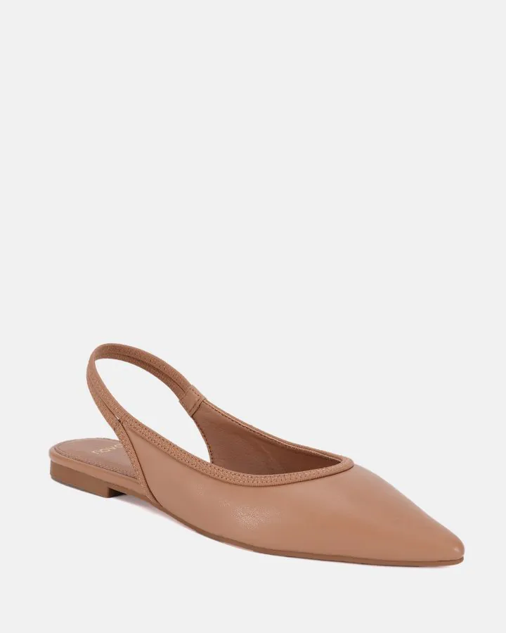 CASSEY  CAMEL BALLET FLATS