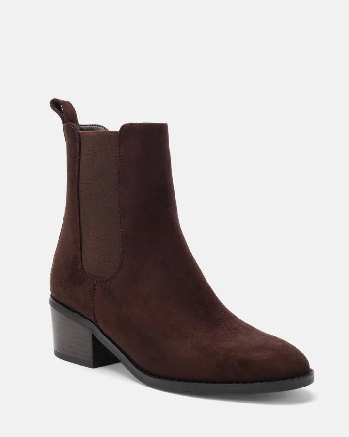 DILLAMOND  ESPRESSO SLIP ON BOOTS