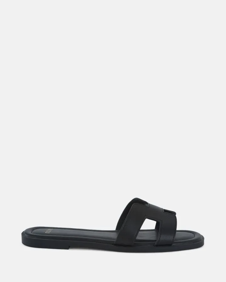 SACHIE  BLACK SANDALS