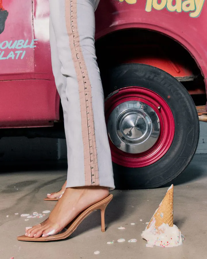 YOLO  CLEAR HIGH HEELS